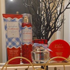 Bath & Body Works Gingham All-American Collection - Red and Blue
